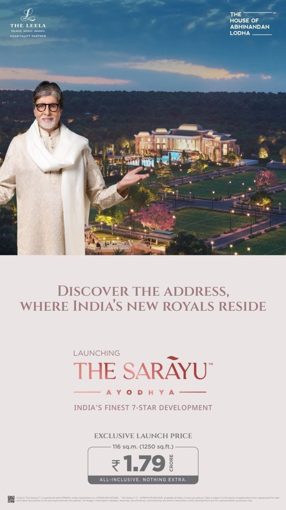 Ayodhya – Invest in Air BnB – Sarayu – 7 Star Property of Abhinandan Lodha